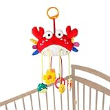 Husoiuy Babyspielzeug Für Autositz | Plüsch Quietschende Rassel - Anclipbares Kinderbett Mobile Spielzeug - Für Kinderwagen Auto Kinderbett Stubenwagen Reisen Mädchen Alter 0-12 Monate