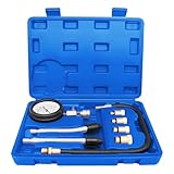 Kompressionstester Kompressionsprüfer, Standard Kompressionsprüfer Benzin, Kompression Tester Kit, für Motor Kompression prüfen meßen Kfz M10 M12 M14 M18