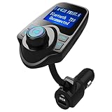 GOMETY 5.4 Bluetooth Adapter Auto, FM Transmitter Auto Bluetooth 5.4, 5V/2,1A QC3.0 USB Ladegerät, Freisprechanlage, TF Karte/AUX Kfz Radio Adapter Zigarettenanzünder MP3 Player