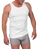 Basic Treasure 5er Pack Unterhemd Herren 100% Baumwolle L, Tank Top, Herren Unterhemden, Hochwertige Ärmellos Unterziehshirt