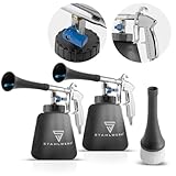 STAHLWERK 2 x Druckluft-Reinigungspistole RP-90 ST mit Tornado-Effekt Druckluft-Reiniger | Innenreiniger | Waschpistole | Kfz Ausblaspistole zum effektiven Reinigen von verschmutzen Oberflächen
