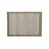 Loberon Wendeteppich Amhara, Hochwertiger Natur-Mix, Dekoratives Rautenmuster, Weiche Haptik, 140x200 cm, Wohntextilien, Wohn-Accessoire, Baumwolle, Jute, braun/weiß