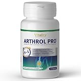 ARTHROL PRO Gelenkkapseln Hochdosiert I 9-in1-Multi-Aktiv-Komplex ohne Zusatzstoffe Arthrose, 60 Kapseln, Gelenkschmerzen, Knorpelaufbau, Kollagen, Kurkuma I Vitality Nutritionals by VitaminExpress