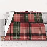 WZYCWB Wassermelonen-kariert, 152,4 x 127 cm, bedruckte Flanelldecke, 76,2–203,2 cm. Eine warme Decke für den Herbst und Zuhause und eine tragbare Reisedecke.