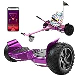 RCB Hoverboards SUV mit Sitz Hoverboards Off-Road, App-fähige Bluetooth Hoverboards, 8,5 '' Hummer + Hoverkart Go Kart für Self Balancing hoverboards, Geschenk für Kinder