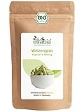 Bio Weizengras Kapseln 100 Stück | Hochdosiert 1200mg Tagesdosis | Weizengraspulver aus deutschem Anbau | 100% rein ohne Zusätze (DE-ÖKO-007) | Vegan und ideal für unterwegs