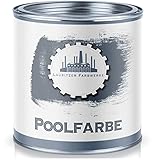 Lausitzer Farbwerke Schwimmbeckenfarbe traditionelle Poolfarbe Schwimmbadbeschichtung Betonfarbe wasserdicht in Blau Weiß Grau Grün Seegrün Lichtgrau Anthrazitgrau (2,5 L, Weiß)