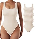 Womens Tummy Control Butt Lift Sculpting Body Shaper Body Suits Mock Turtle Neck Shapewear Underwear 3 Stück (Size : Style4_Large)