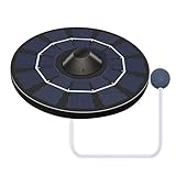 Sionhiuo Solarwasser-Luftpumpe - Aquarium Oxygenator Außenpool Teich Luftsauerstoffpumpe - Belüfter mit Aquarium-Sauerstoffplatten und Luftsprudelstein, Teich