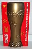 AngiesStrickZauber Sammelglas / X-Mas Edition / 2021 / GOLD / Weihnachten / Coca-Cola / MC Donald`s / Glas / Limitted Edition / Mc Donald's / Konturglas /