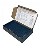 Ubswax Bienenwachs Kerzen Bastelset – 10 Bienenwachsplatten 20x12 cm – Natürliches Kerzen Selber Machen Set Kinder – Umweltfreundliche Beeswax Candles DIY für Zuhause & Schule (Dunkelblau)