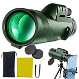 Hochleistungs-Monokular für Erwachsene - Tragbares Teleskop | Kompakte und leichte 80-fache Vergrößerung für Vogelbeobachtung, Sternbeobachtung und Astronomie im Freien