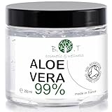 Bio Aloe Vera Gel 100% Natur Feuchtigkeitscreme für Gesicht und Körper | Hautpflege für Trockene Haut und Sonnenbrand | Haar Gel | Nicht an Tieren Getestet, 250ml