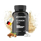 Amando Perez L Leucin Kapseln Hochdosiert 2250 mg pro Dosis - 100 Vegane Leucin Kapseln - Essentielle Schlüssel-Aminosäure - L-Leucin L Leucine Kapseln Hochdosiert - Bioverfügbar & Laborgeprüft