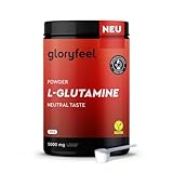 L-Glutamin Pulver 600g vegan - Geschmacksneutral - 5.000mg reines, bioaktives L-Glutamin pro Portion - 120 Portionen Vorrat - Hochdosiert & leicht löslich