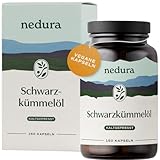 nedura® Schwarzkümmelöl Kapseln – Premium Schwarzkümmel aus dem Orient in eigener Deutscher Manufaktur kaltgepresst & abgefüllt – 150 Stück in veganer Kapselhülle – 1000 mg Tagesdosis