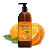 Beautiona - Körpermassageöl - Pflegeöl - Aromaöl - Pflegendes Relaxöl - Massage- und Körpermassageöl für Männer und Frauen (500 ml, orange)