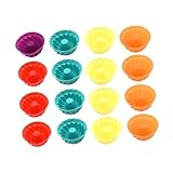 LABRIMP 16 Stück Teiliges Silikon Muffin Formset für Schokoladenkuchen Jelly Pudding Lebensmittelecht Einfach zu Reinigen für Zuhause und Einzelhandel Zufällige Farben