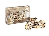 Revell Tiny Adventures Cruiser VTwin I Authentisches Motorradmodell I Rückzugsmechanismus für dynamische Bewegung I Gummibandmotor für Vorwärts und Rückwärtsfahrt I Modell aus Holz