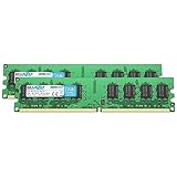BRAINZAP 4GB DDR2 RAM DIMM PC2-5300U 2Rx8 667 MHz 1.8V CL5 Computer PC Arbeitsspeicher (2X 2GB)