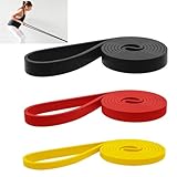 Widerstandsbänder Set, 3 Stück Resistance Bands, Verschiedene Ebenen Widerstandsbänder, Fitnessbänder, Fitnessbänder für Yoga, Pilates, Training, Krafttraining für Männer und Frauen