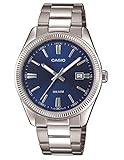 Casio Herren-Armbanduhr MTP-1302PD-2AVEF, Silber/Blau