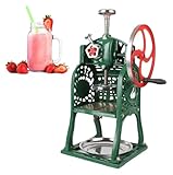 Manuelle, altmodische Eismaschine, manuelle Schneeflocken-Eismaschine, Eiscrusher, handgekurbeltes Design, einfaches und arbeitssparendes Eiscrushen, sorgt for energiesparende Nutzung zu Hause im Somm