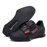 Gewichtheberschuhe, Herren Kreuzheben Powerlifting & Bodybuilding Shoes, Leder Fitnessstudio Heben Turnschuhe Unterstützung Balance Training Schuhe Rutschfester, verschleißfester Squat Schuhe,39-45 EU