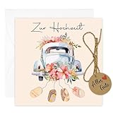 JOYEASE Geldgeschenk Hochzeit Verpackung mit Umschlägen, Coole Hochzeitsgeschenke für Brautpaar Geld, Personalisierte Hochzeitskarte Geldgeschenk Glückwunschkarte