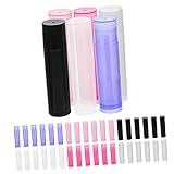 NIYANGLE 60Stücke Leere Lippenstift Röhrchen Für DIY Lippenbalsam Und Lipgloss Behälter Kleine Flaschen Transparent Für Reisen