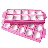 Knödelform Teigpresse, 2 Stück Form für Runde Ravioli, Italienische Ravioli Form, Raviolischneider Gebäck Werkzeug, Knödelform, für Die Herstellung Von Ravioli, Kuchen, Knödel