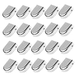 JOINPAYA 30 Stück Metall Schnürsenkel Endkappen mit Selbstschnürender Druckschnalle Leichte Sportschuh Clips für Damen und Herren Bequem für Outdoor und Reisen