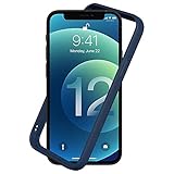RhinoShield Bumper Case kompatibel mit [iPhone 12/12 Pro] | CrashGuard NX - Stoßdämpfende Schutzhülle im schlanken Design - 3.5 Meter Fallschutz - Marineblau