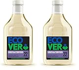 Ecover Bio Feinwaschmittel Schwarz & Dunkel, Lime & Lotos, Flüssigwaschmittel, Ecover Waschmittel für dunkle Wäsche, 22 Ladungen, 1L (Packung mit 2)