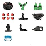 Gartenschlauch Pflanzenbewässerungsset Intelligentes Gartenbewässerungssystem Selbstautomatisches Bewässerungs-Timer-Tropfbewässerungssystem(50m Kit)