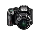 Pentax KF APS-C digitales SLR-Kamerakit mit 18-55 mm WR Zoomobjektiv, staubdicht, wetterfest, Vario-LCD-Display, schwarz