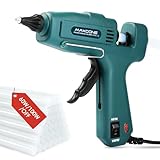 Feuerfest 60W/100W/Aus Heißklebepistole mit 11mm Durchmesser Heißklebesticks, Temperatur Verstellbares Heissklebepistole für DIY Handwerk Reparaturen - MAXDONE Klebepistole (Nicht Klein)