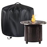 Lagerfeuer-Abdeckung für den Außenbereich – Runde wasserdichte 420D Oxford Abdeckung | Langlebig Anti-Venture und Wasserbeständigkeit findet eine breite Anwendung und kann für runde Lagerfeuer