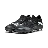 PUMA Future 7 Match FG/AG JR Fussballschuh, Black White, 38.5 EU