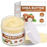 Sheabutter 220g, Shea Butter Creme Rein und Natürlich, Unraffiniert, Vegan für Alle Hauttypen, Haare, Körperbutter