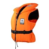 NOARD Rettungsweste für Kinder & Erwachsene geeignet – Seaside in verschiedenen Größen – EN ISO 12402-4 (100 N) (Orange, 20-30 kg)