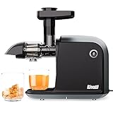 Rigatti | Slow Juicer | Entsafter Gemüse & Obst | Nährstoffschonend & Leise | mit Umkehrfunktion, Bürste & eRezeptbuch | Leicht zu Reinigen | Kaltentsafter | Saftpresse Elektrisch | 150W Saftmaschine