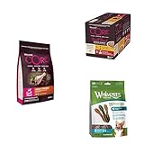 Wellness CORE Small Breed Original, Pute & Huhn, 5 kg + Wellness CORE Small Breed Savoury Medleys, Hundefutter nass für kleine Hunde 6 x 85 g + WHIMZEES by Wellness Zahnbürste, 24 Stück
