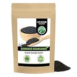 Alpi Nature Schwarzer Sesam 500g, Sesam schwarz, Sesamkörner schwarz, Sesamkörner ganz, Black Sesame Seeds