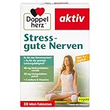 Doppelherz Stress - gute Nerven - mit den Vitaminen B1 & B5, mit Extrakt aus Melissenblättern & Ginkgo Biloba - 30 Mini-Tabletten