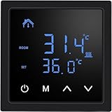 Weytoll Raumthermostat, Smart Thermostat 16A, Für Wasser Fußbodenheizung Temperaturregler Wandthermostat, Digitales Unterputz Thermostat, Digital Thermostat Raumthermostat Fußbodenheizung Wandheizung
