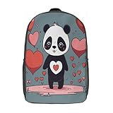 YTPONBCSTUG Panda Kindergartenrucksack Wasserdicht Rucksäcke 3D Tier Wildtiere Pattern Kinder Schultasche Kindergartentasche