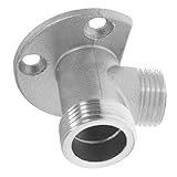 WOONEKY Wandarmatur Brause Anschlussadapter aus Rostfrei und Robust In wall Surface mount konverter für Duschventil Einfache DIY installation ohne Fliesenbohren Stabiler Duschschlauch