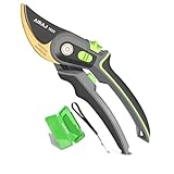Astschere, Pflanzenschere | schneidet Äste bis 35mm Durchmesser | Premium Gartenschere mit scharfer SK5 Stahlklinge |Teflon-Antihaftbeschichtung | für große & kleine Hände