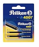 Pelikan Großraum-Tintenpatronen 4001 Tinte Brilliant-Schwarz, 10 Stück